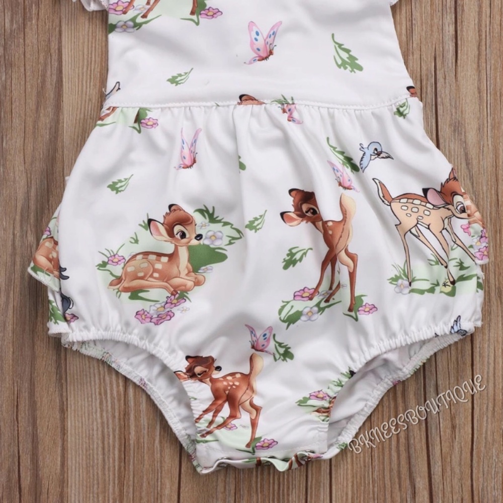 Babygirl Boutique Disney Bambi Ruffle Romper - Picture 2 of 5